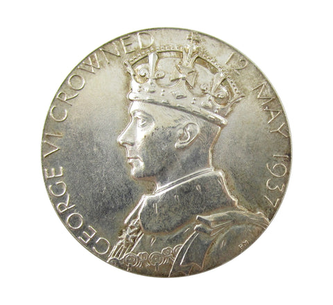 1937 George VI Silver Jubilee Royal Mint 30mm Silver Medal - Boxed