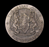 1903 & 1919 Birmingham Assay Office 25 Years Long Service 44mm Silver Medal Pair