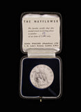 1957 Sailing of The Mayflower II 38mm Silver Medal - By Pinches