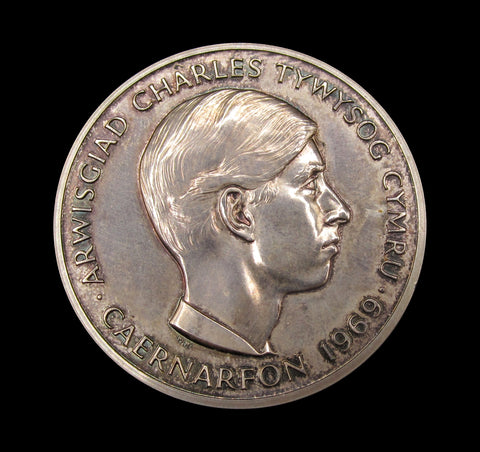 1969 Investiture Of Charles Prince Of Wales 45mm Silver Medal