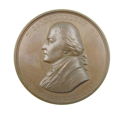 1859 Thomas Gainsborough Art Union 55mm Medal - By Ortner