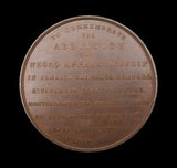 1838 Abolition of Slavery In The West Indies 51mm Bronze Medal - By Davis