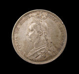 Victoria 1887 Sixpence - Wreath Reverse - EF
