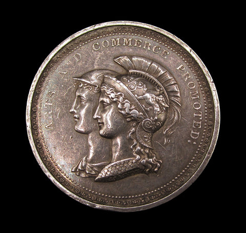 1753 Society of Arts Mercury & Minerva 52mm Silver Medal - By Wyon