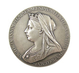 1897 Victoria Diamond Jubilee 56mm Silver Medal - Cased