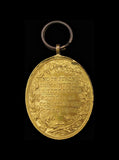 France 1790 Louis XVI Constitutional Monarchy Gilt Oval Medal - By Dupre