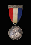 1937 George VI Coronation 32mm Silver Medal - On Ribbon