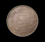 Victoria 1889 Sixpence - EF