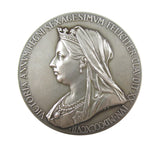 1897 Victoria Diamond Jubilee 56mm Silver Medal - Cased