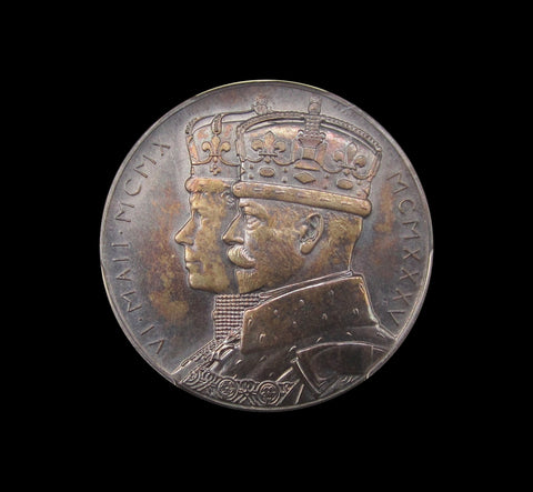 1935 George V Silver Jubilee 32mm Silver Medal - 'P' Mintmark - PCGS SP63