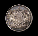 1937 George VI Coronation 32mm Silver Medal - On Ribbon