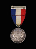 1937 George VI Coronation 32mm Silver Medal - On Ribbon