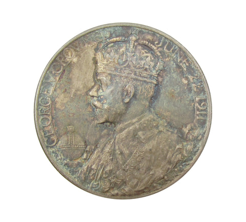 1911 George V Coronation 31mm Silver Medal - With Envelope