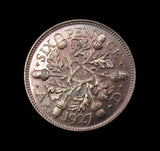 George V 1927 Proof Sixpence - nFDC