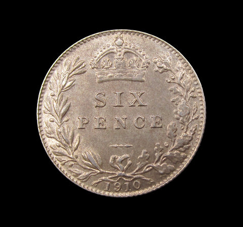 Edward VII 1910 Sixpence - EF