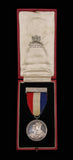 1937 George VI Coronation 32mm Silver Medal - On Ribbon