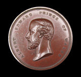 1872 Recovery Of The Prince Of Wales 58mm Bronze Medal - By Wyon