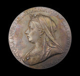 1897 Victoria Diamond Jubilee 56mm Silver Medal - Cased