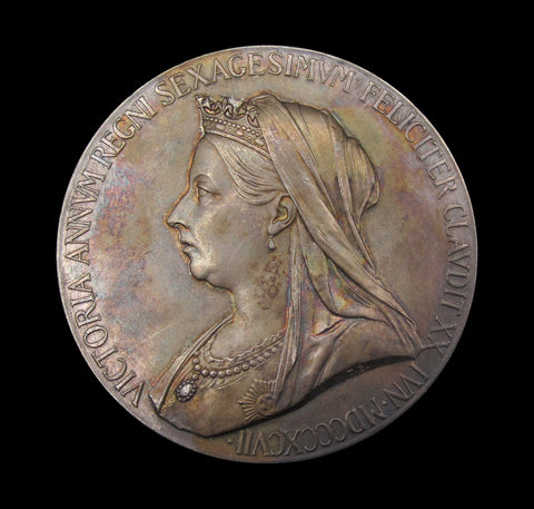 1897 Victoria Diamond Jubilee 56mm Silver Medal - Cased
