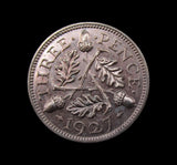 George V 1927 6 Coin Cased Proof Set - Crown To Threepence