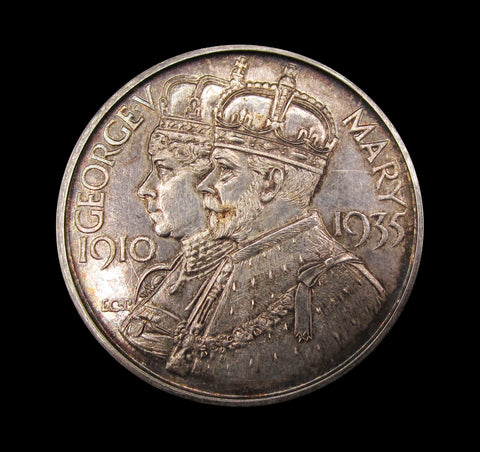 1935 George V Silver Jubilee City of Sheffield 36mm Silver Medal