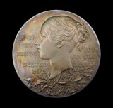 1897 Victoria Diamond Jubilee 56mm Silver Medal - Cased