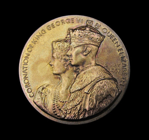 1937 George VI Coronation London Garden Society 35mm Silver Medal