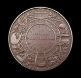 1892 London Polytechnic Exhibition 57mm Bronze Medal - By Restall