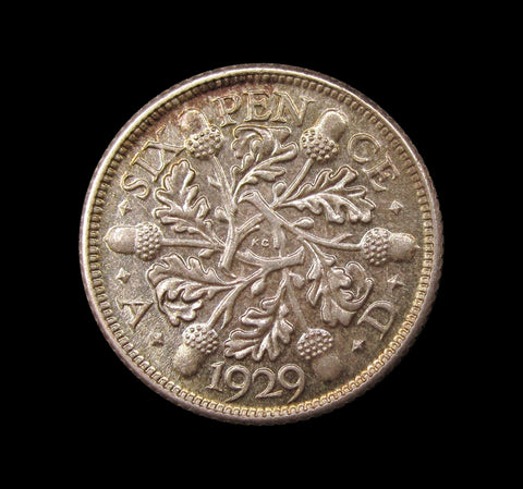 George V 1929 Sixpence - GEF
