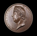 1821 George IV Visit To Ireland 43mm Copper Medal - By Mossop