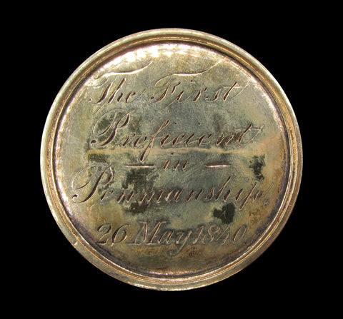 1840 Christ's Hospital 43mm Gilt Silver Governors Award Medal