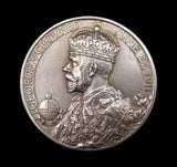 1911 George V Coronation 51mm Silver Medal - Cased