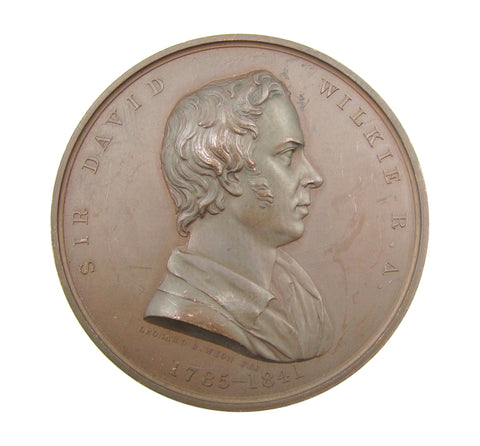 1861 David Wilkie Art Union Of London 55mm Medal - By Wyon