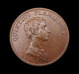 Switzerland 1743 Emperor Quinctius Flaminius 32mm Medal - By Dassier
