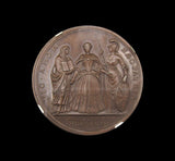 1727 Coronation Of Caroline 34mm Copper Medal - NGC MS63