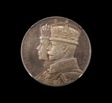 1935 George V Silver Jubilee 32mm Silver Medal - 'I' Mintmark - NGC MS63