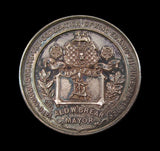 1902 Edward VII Coronation Halifax 38mm Silver Medal - By Fenwick