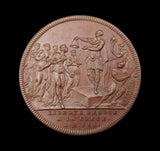 Switzerland 1743 Emperor Quinctius Flaminius 32mm Medal - By Dassier