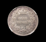 Victoria 1862 Shilling - NGC AU58