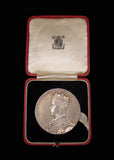 1937 George VI Coronation 57mm Silver Medal - Cased