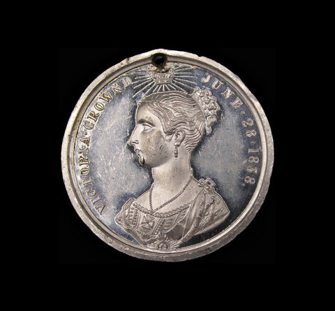 1838 Queen Victoria Coronation 35mm Medal - By Barber