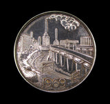 1969 200 Years of Transport In The Black Country 38mm Silver Medal