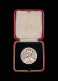 1911 Investiture Of Edward Prince Of Wales 35mm Silver Medal - Cased