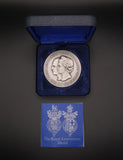 1972 Silver Wedding Anniversary 51mm Silver Medal - By Cornell
