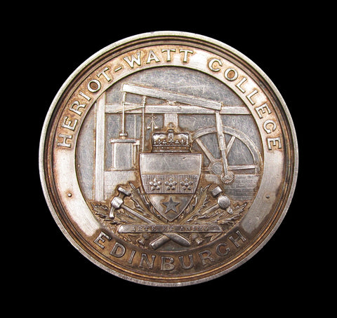 1896-1897 Heriot-Watt College Edinburgh 49mm Silver Medal