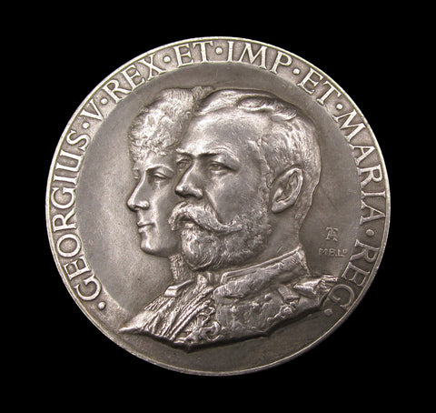 1911 George V Coronation 52mm Silver Medal - By Toft