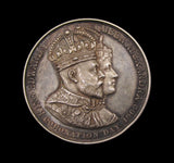 1902 Edward VII Coronation Derby 32mm Silver Medal - By Moore