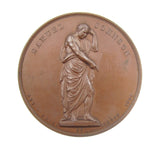 1864 John Bacon Art Union Of London 55mm Medal - By Wyon