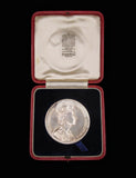 1953 Elizabeth II Coronation 57mm Silver Medal - By Spink & Son
