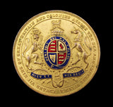 1902 Edward VII Coronation 38mm Gilt Enamelled Medal